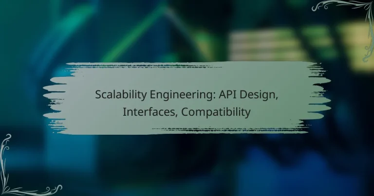 Scalability Engineering: API Design, Interfaces, Compatibility