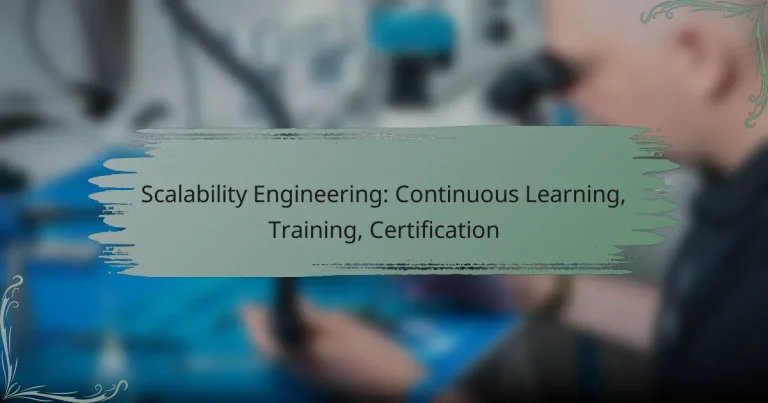 Scalability Engineering: Continuous Learning, Training, Certification
