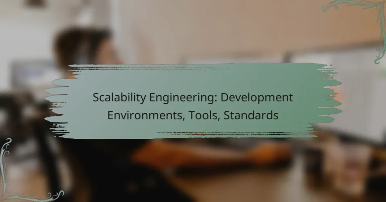 Scalability Engineering: Development Environments, Tools, Standards