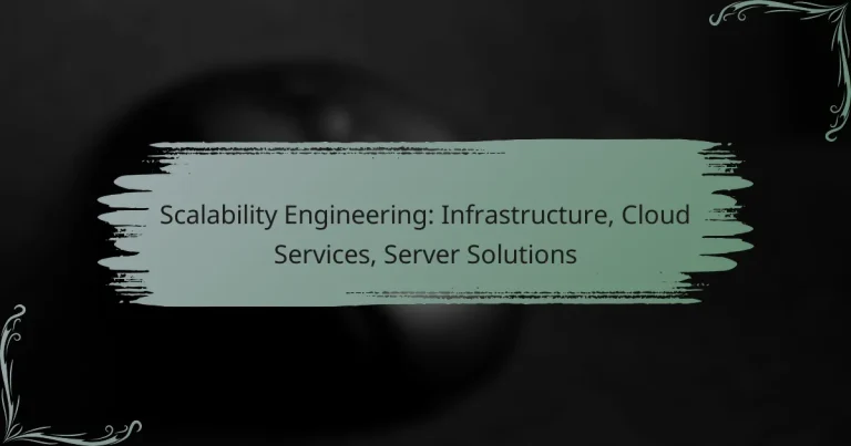 Scalability Engineering: Infrastructure, Cloud Services, Server Solutions