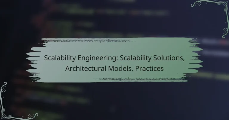 Scalability Engineering: Scalability Solutions, Architectural Models, Practices