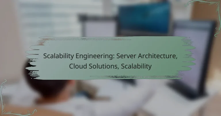 Scalability Engineering: Server Architecture, Cloud Solutions, Scalability