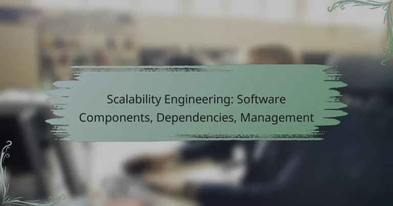 Scalability Engineering: Software Components, Dependencies, Management