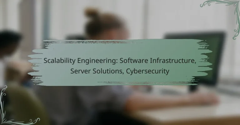 Scalability Engineering: Software Infrastructure, Server Solutions, Cybersecurity