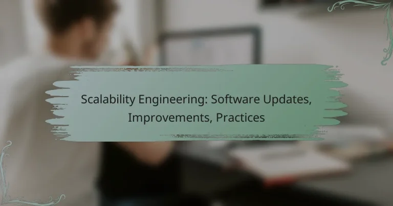 Scalability Engineering: Software Updates, Improvements, Practices