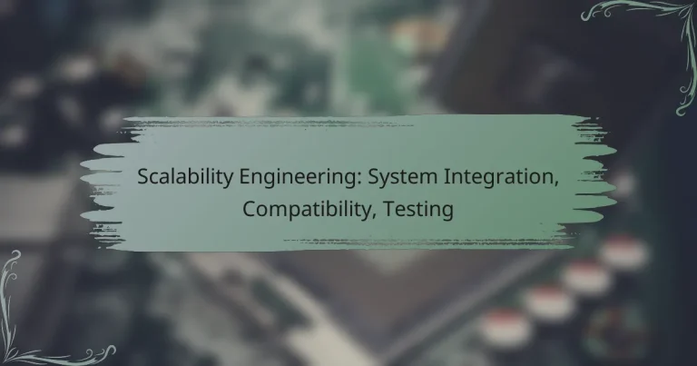 Scalability Engineering: System Integration, Compatibility, Testing